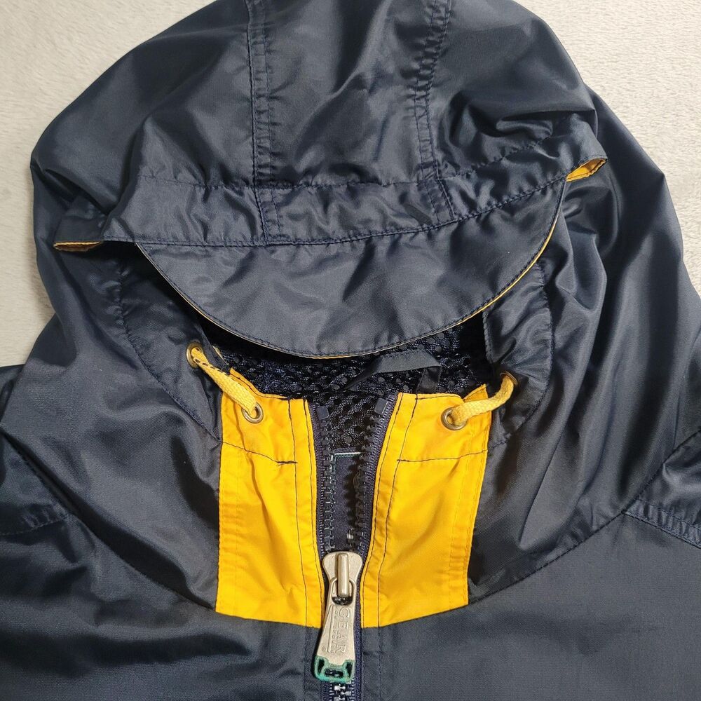 Gear For Sports Jacket Navy Football Mens XL Blue Yellow Hooded Full Zip Mesh - Picture 4 of 14